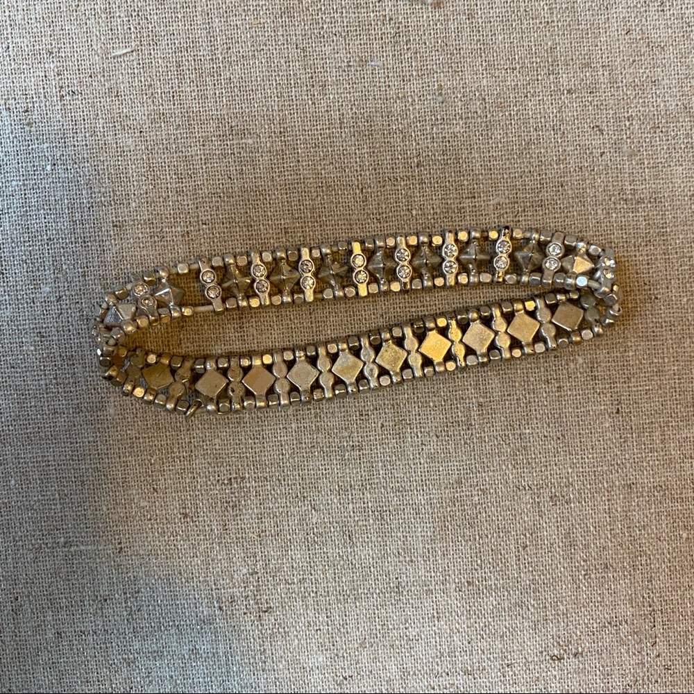 Stella & Dot Stretchy Silver Bracelet